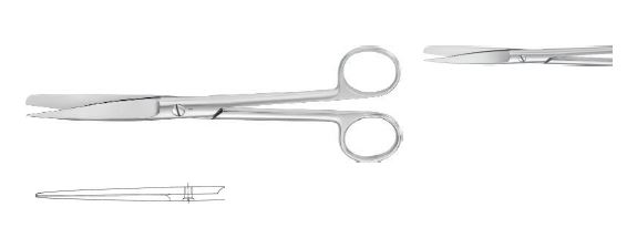 ХІРУРГ. НОЖИЦІ ПРЯМ. Г/Т 200MM